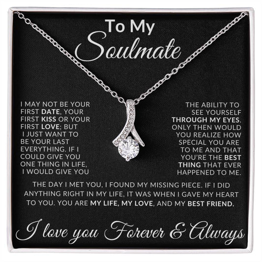 To My Soulmate/ Alluring Beauty Necklace (Anniversary/Birthday/Christmas Gift)